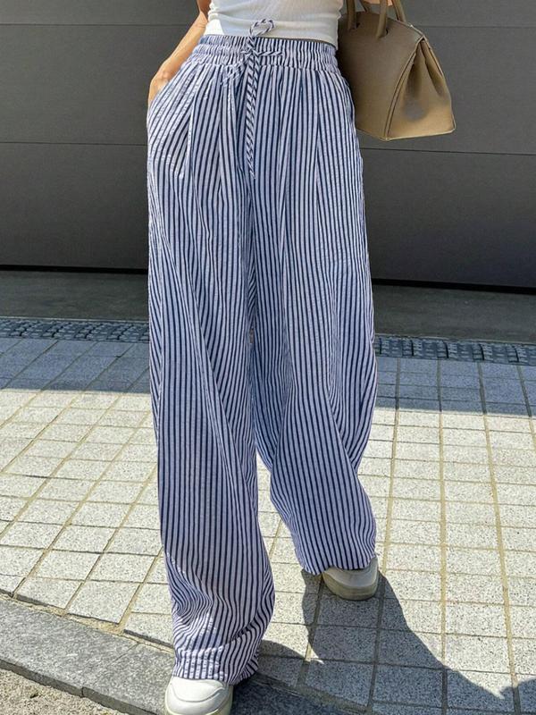 Striped Drawstring Trousers